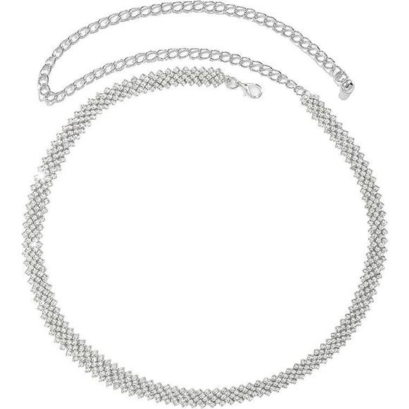 Rhinestone-waist-chain Belts For Women - Western-cowgirl-country-waist-belts🐱 - Picture 1 of 4